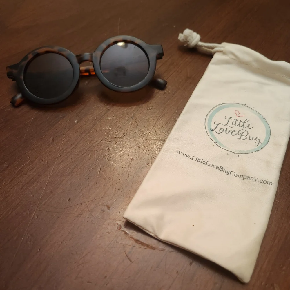 Little LoveBug Kids' Tortoiseshell Round Sunglasses - Brown